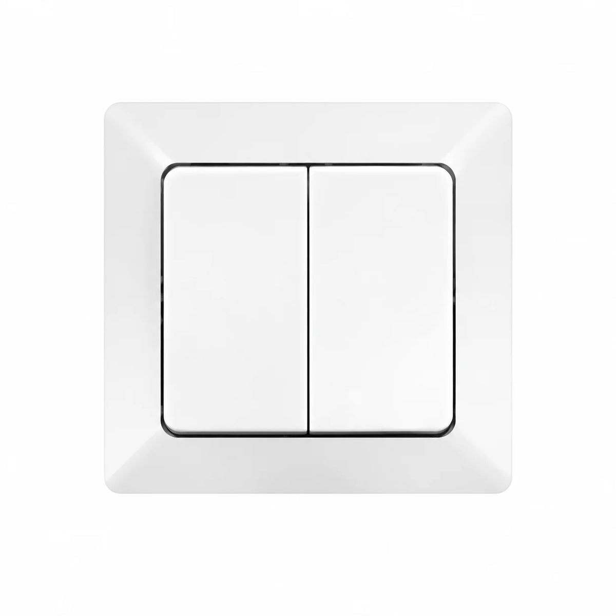2 Channel Light Switch Merkur Ultra White