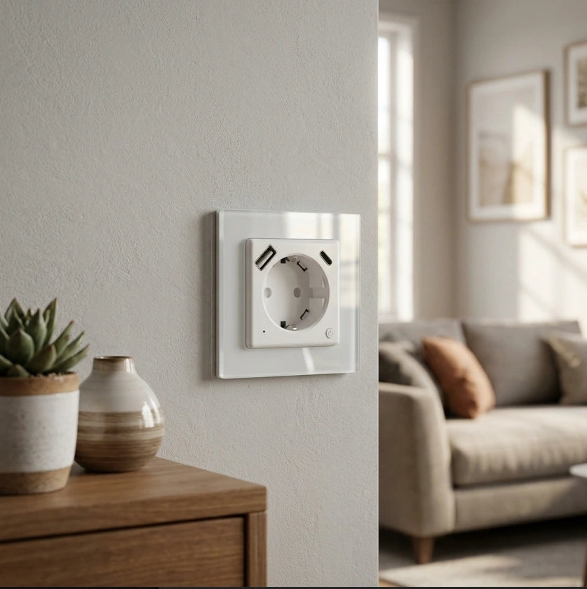 SIRO Smart flush-mounted socket Venus white