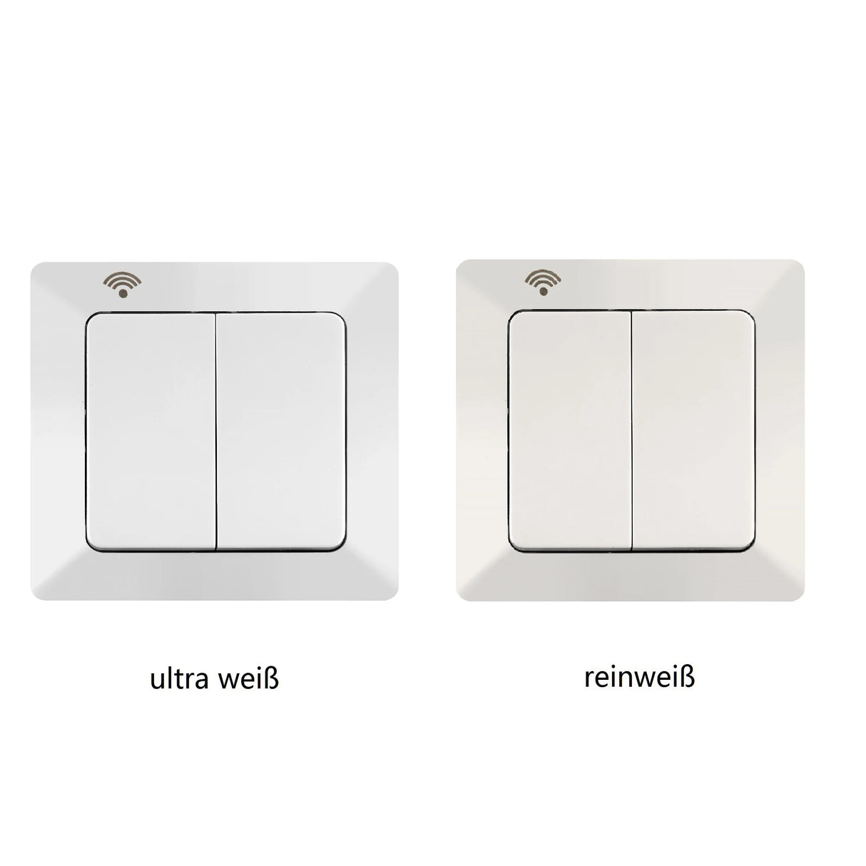 SIRO Smart 2 Kanal Lichtschalter Merkur Reinweiß