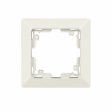 Cover frame Merkur 1-gang pure white