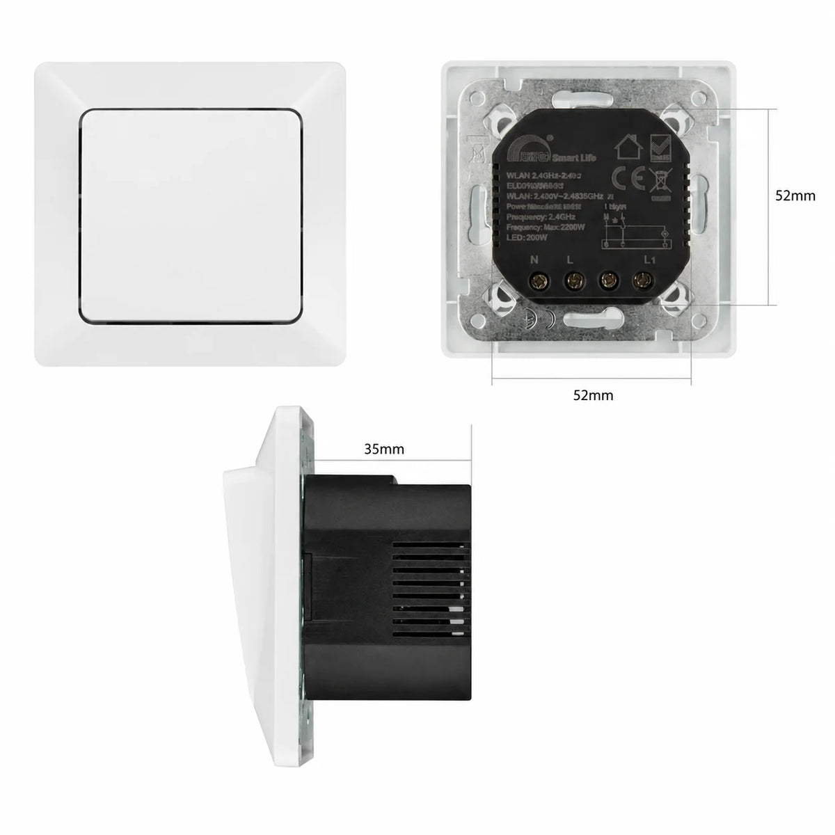 SIRO Smart Light Switch Merkur – Pure White