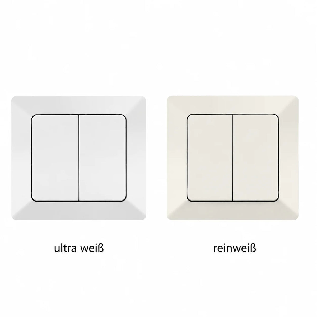 2 Channel Light Switch Merkur Ultra White