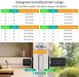 Smartes Türschloss Fingerabdruck 2er-Set mit Fernsteuerung