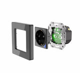 SIRO Smart flush-mounted socket Venus black