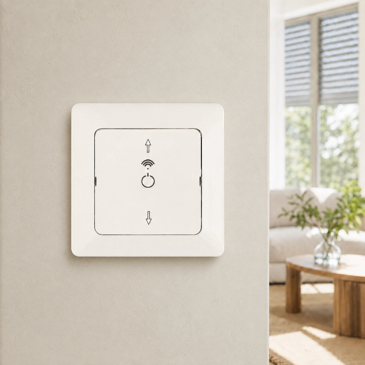 Roller Shutter Switch Merkur pure white