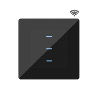 3-Gang Light Switch Venus Black