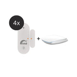 Tür- und Fensterkontakt 4er-Bundle inkl. Smart Hub
